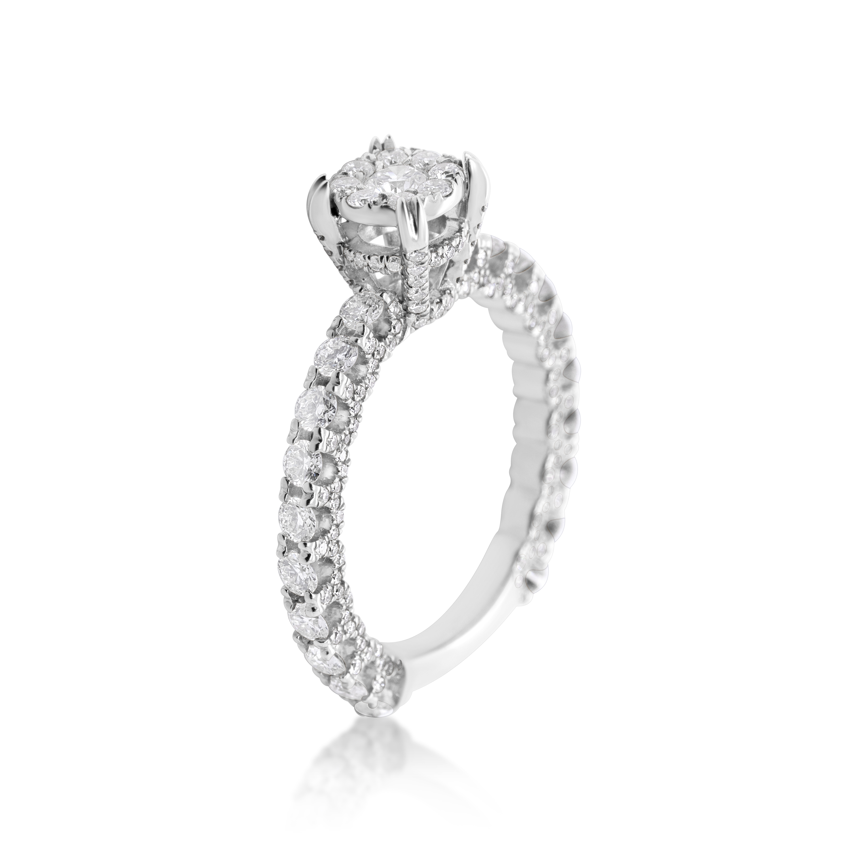 Diamond Ring 1.40 ct. 14K White Gold
